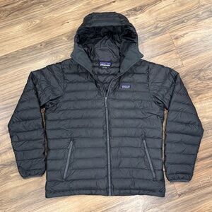 Patagonia Men’s Full-Zip Down Sweater Hoody Black/Charcoal Colorway Size Large